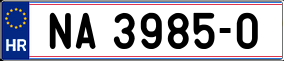 Trailer License Plate